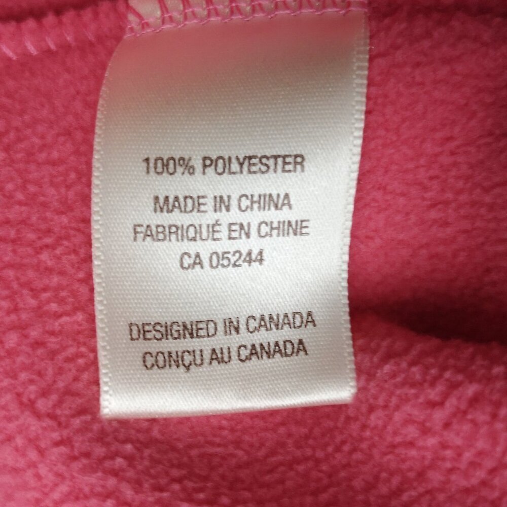 Cotton Ginny Ladies Size Small Plus (1X US Sizing) Pink Full Zip Fleece Vest - Picture 7 of 10